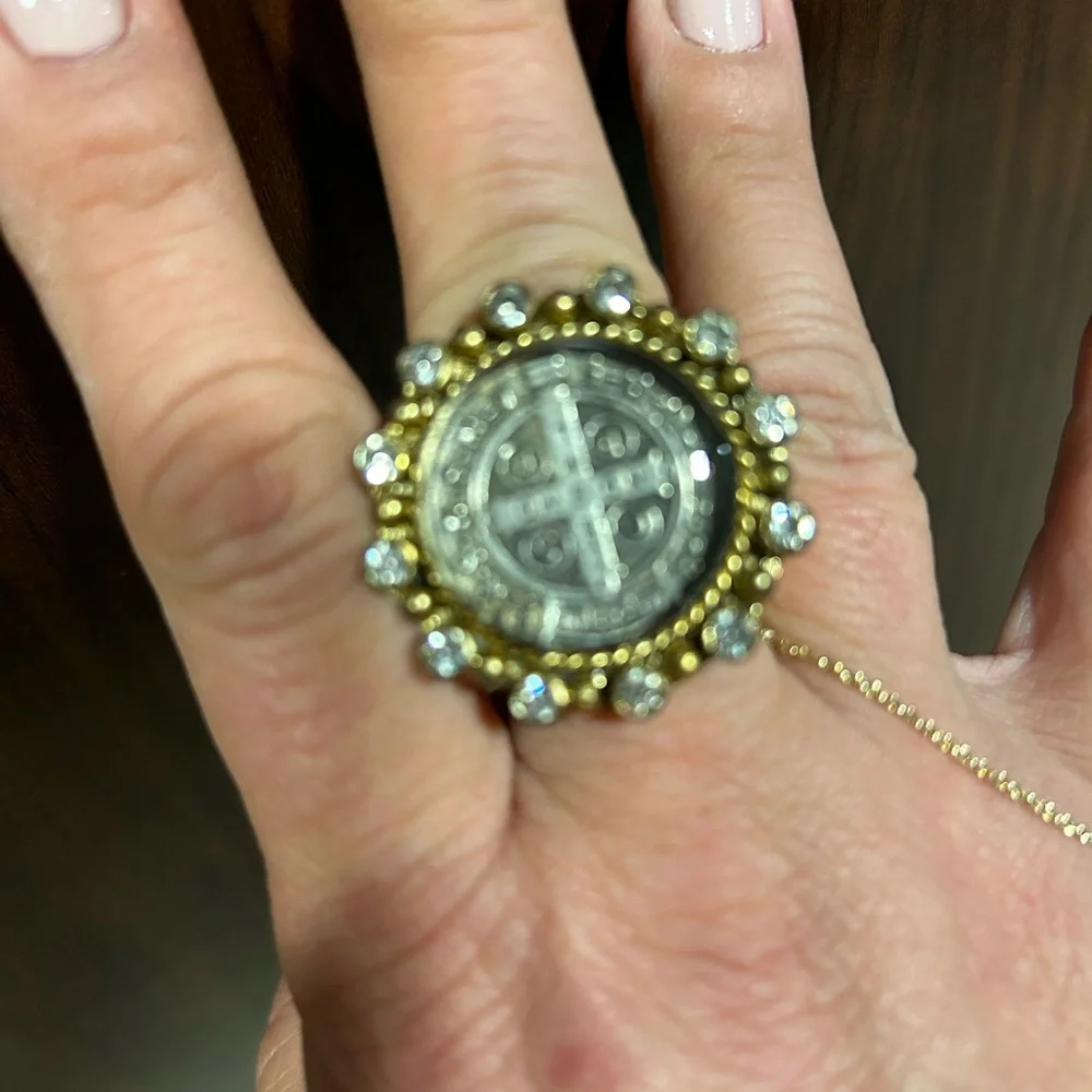 Virgin Saints & Angels Vintage San Benito Ring - Picture 3 of 9